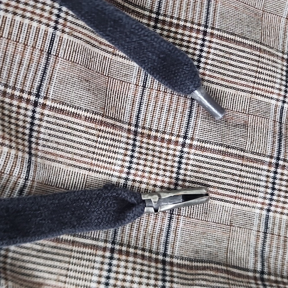 Drake Men's Plaid Jogger Pants - Brown and Gray - Picture 7 of 10